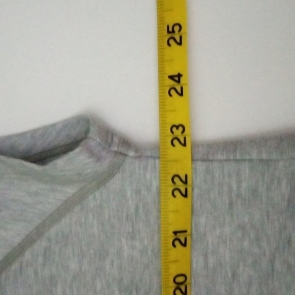 New Balance Hooded Jersey Crop Top, M, Heather Grey, Short sleeve, High … - Picture 13 of 14